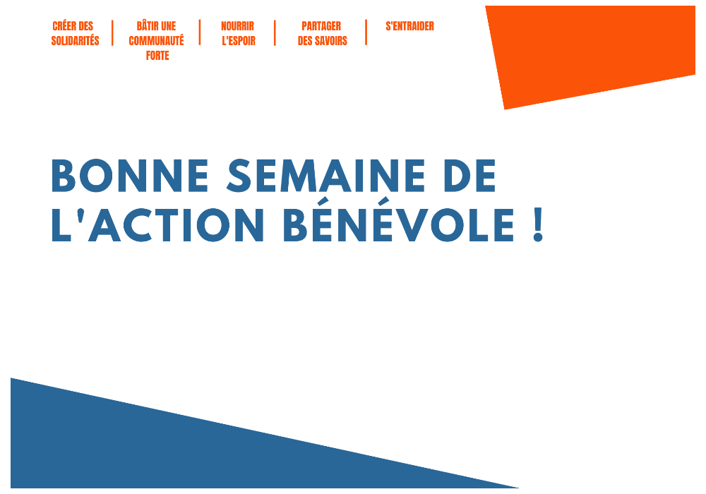 Semaine de l’action bénévole – du 24 au 30 avril 2022