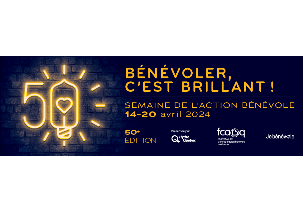 Semaine de l’action bénévole – du 14 au 20 avril 204